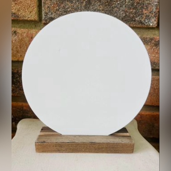 *Silent Night Round Sign on Base - Picture 8 of 9